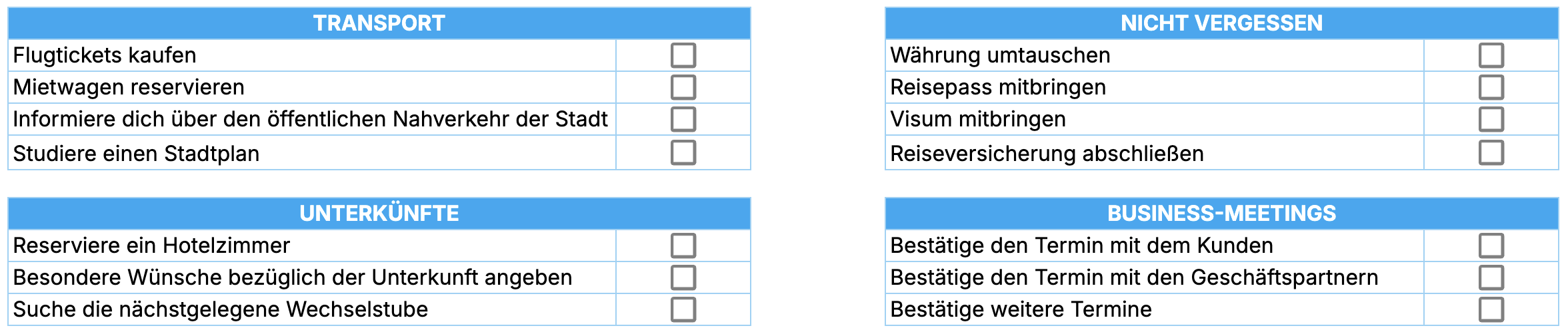 Columns and headers in Excel