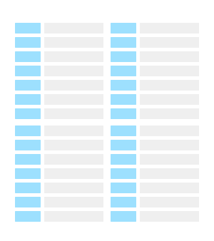 visualização do modelo de lista de tarefas diárias e semanais