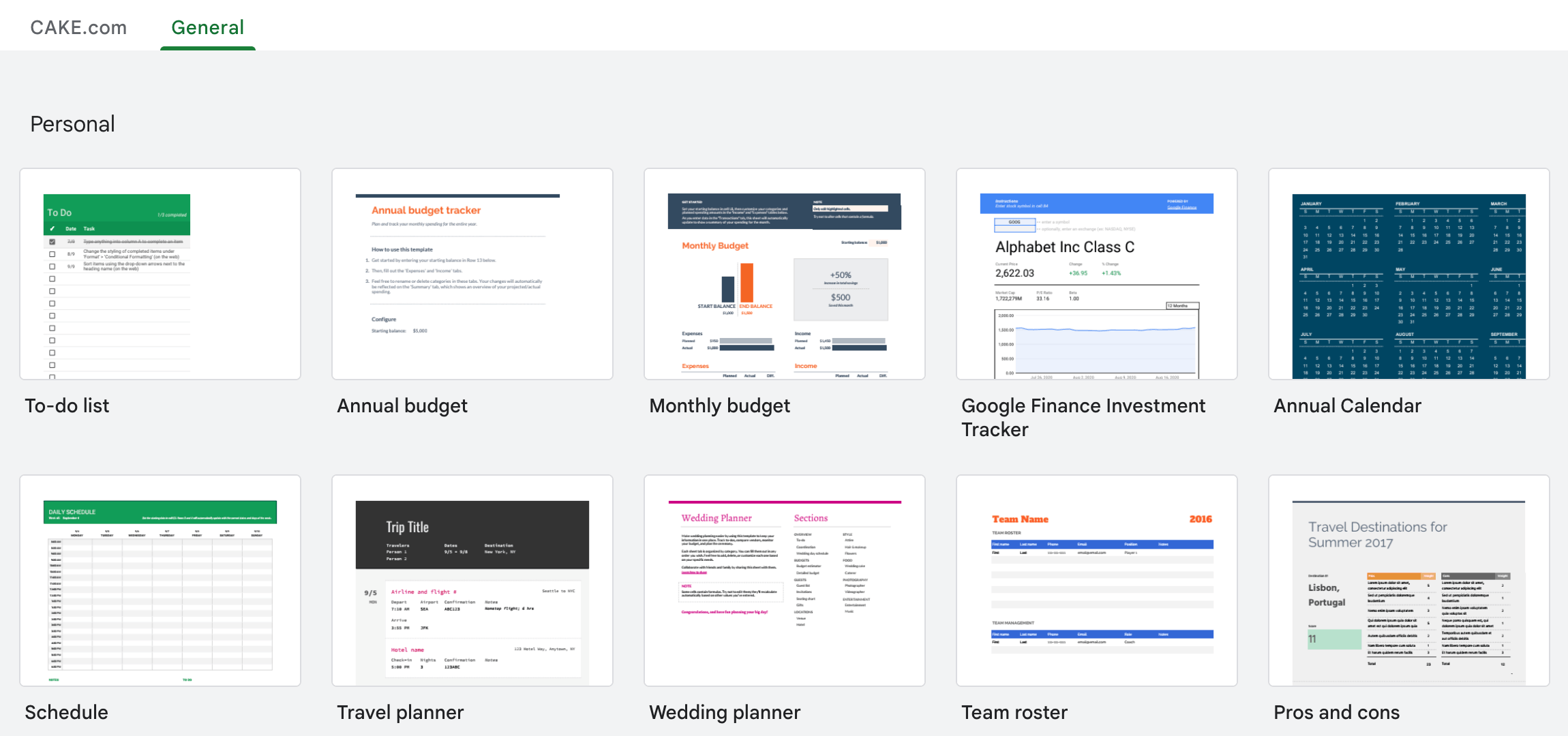 To-do list templates in Google Sheets