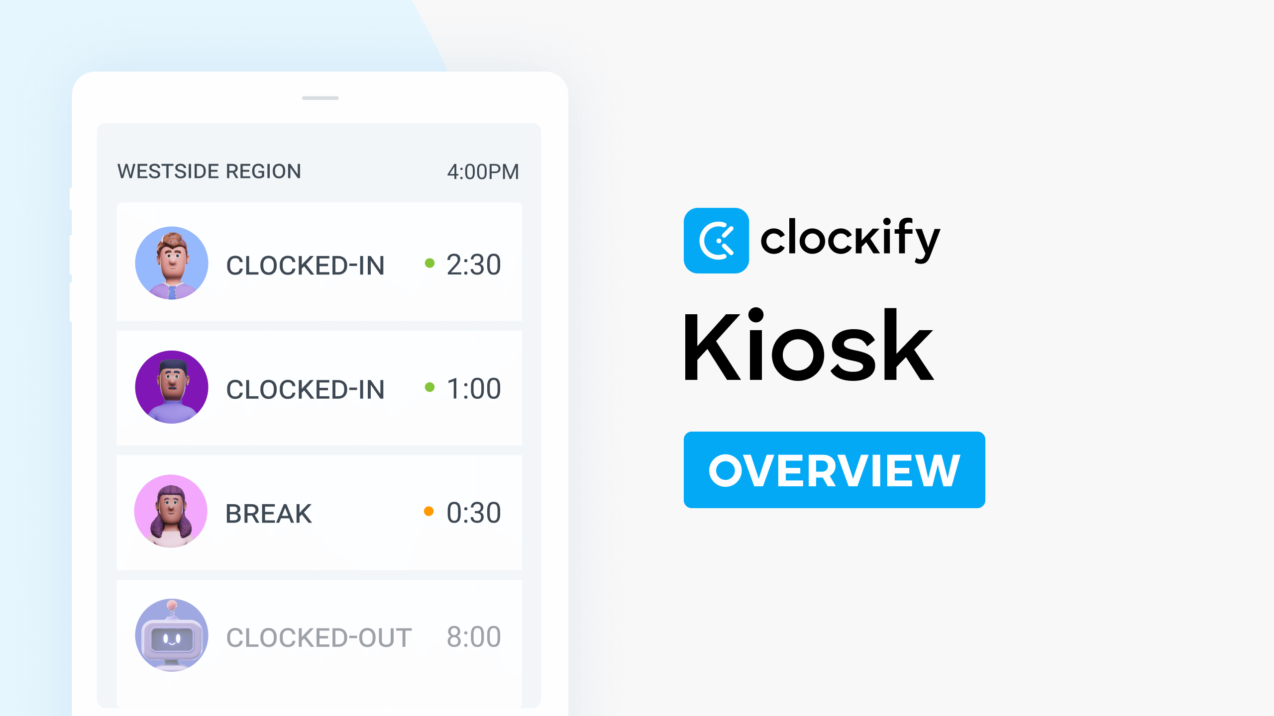 features kiosk overview