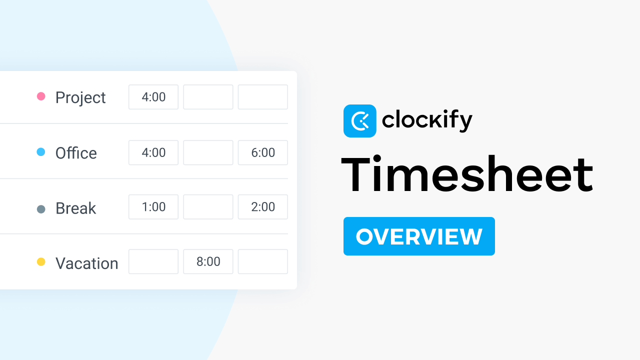 feature timesheet overview