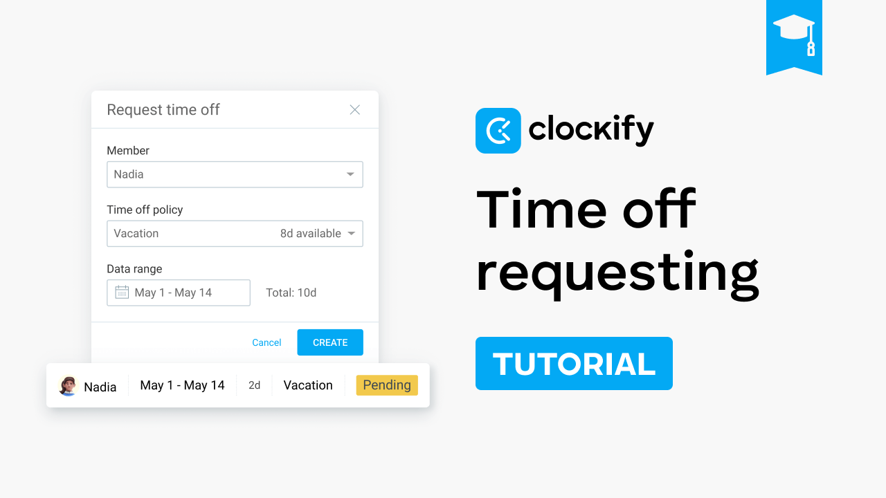 time administration tutorial time off requesting