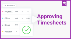 time tracking tutorial approval