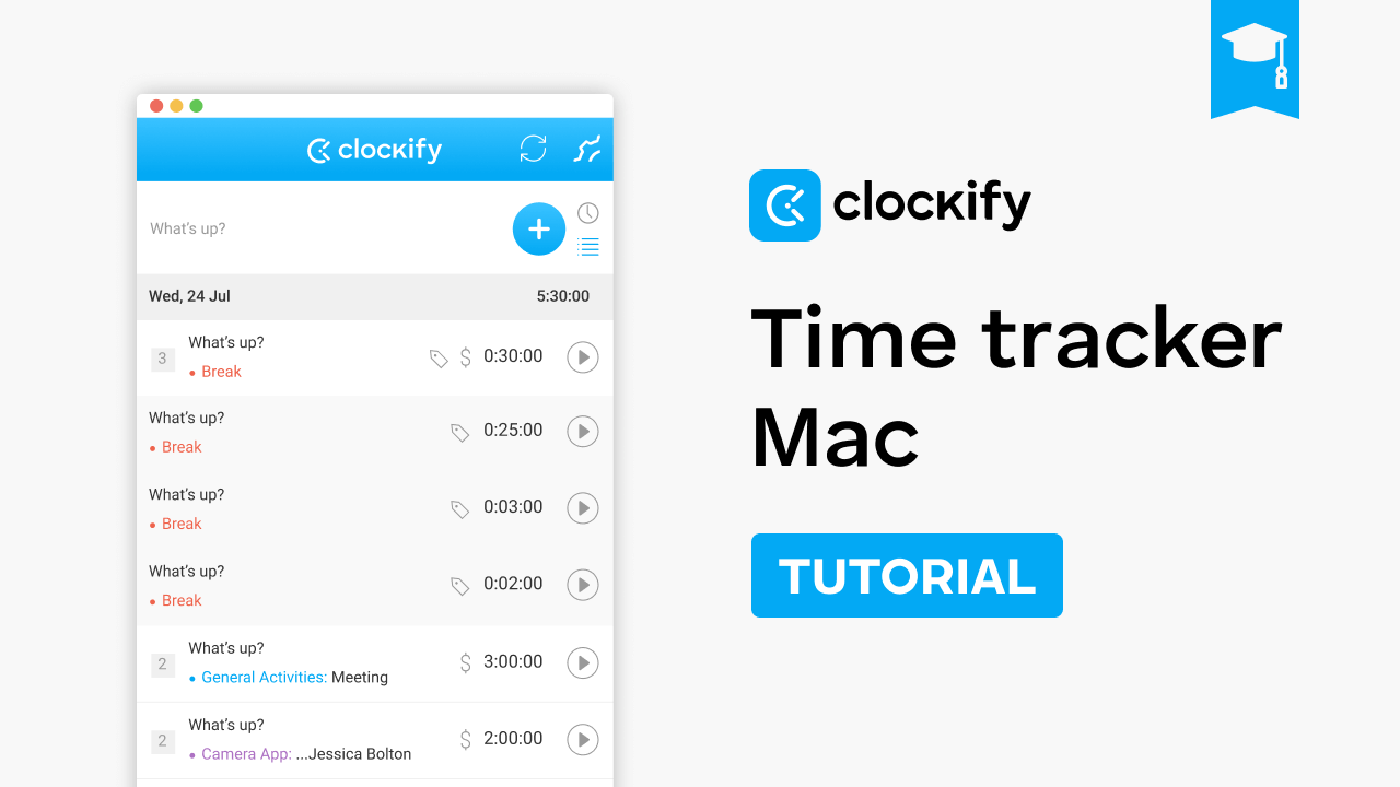 tutoriel de suivi du temps mac