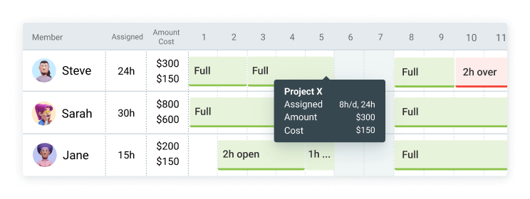 Amounts & Costs