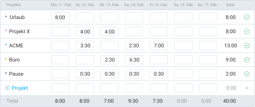Timesheet