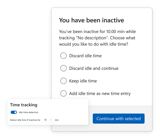 Turn on Idle detection in Preferences