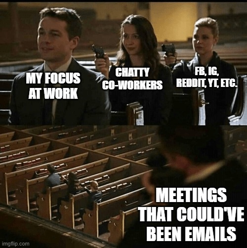 103 Meetings that could've been emails meme
