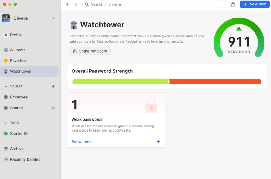 1Password - Watchtower