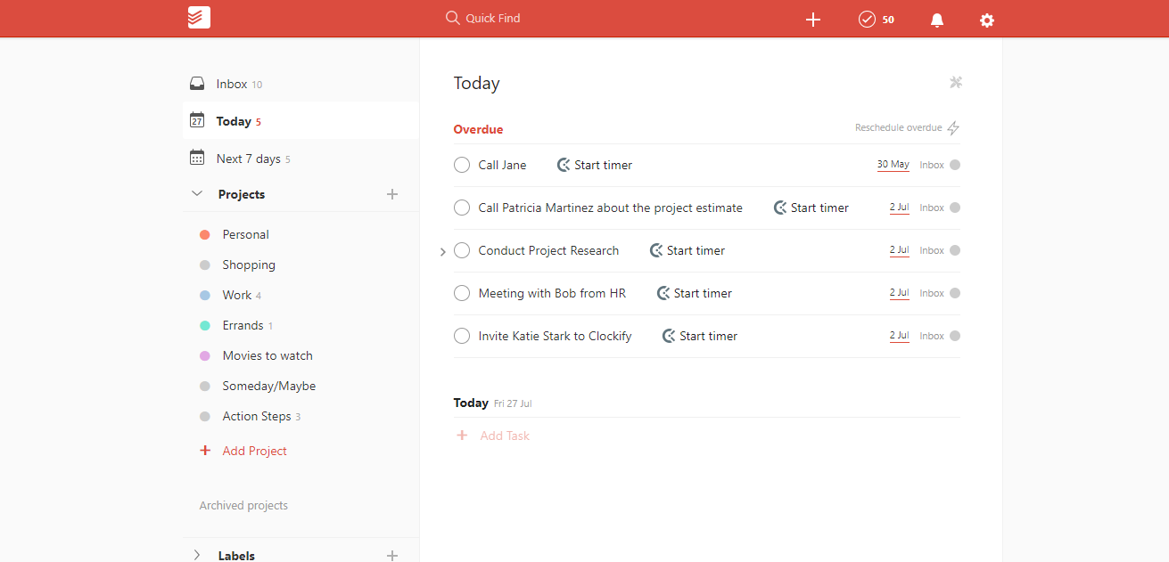 todoist time tracking