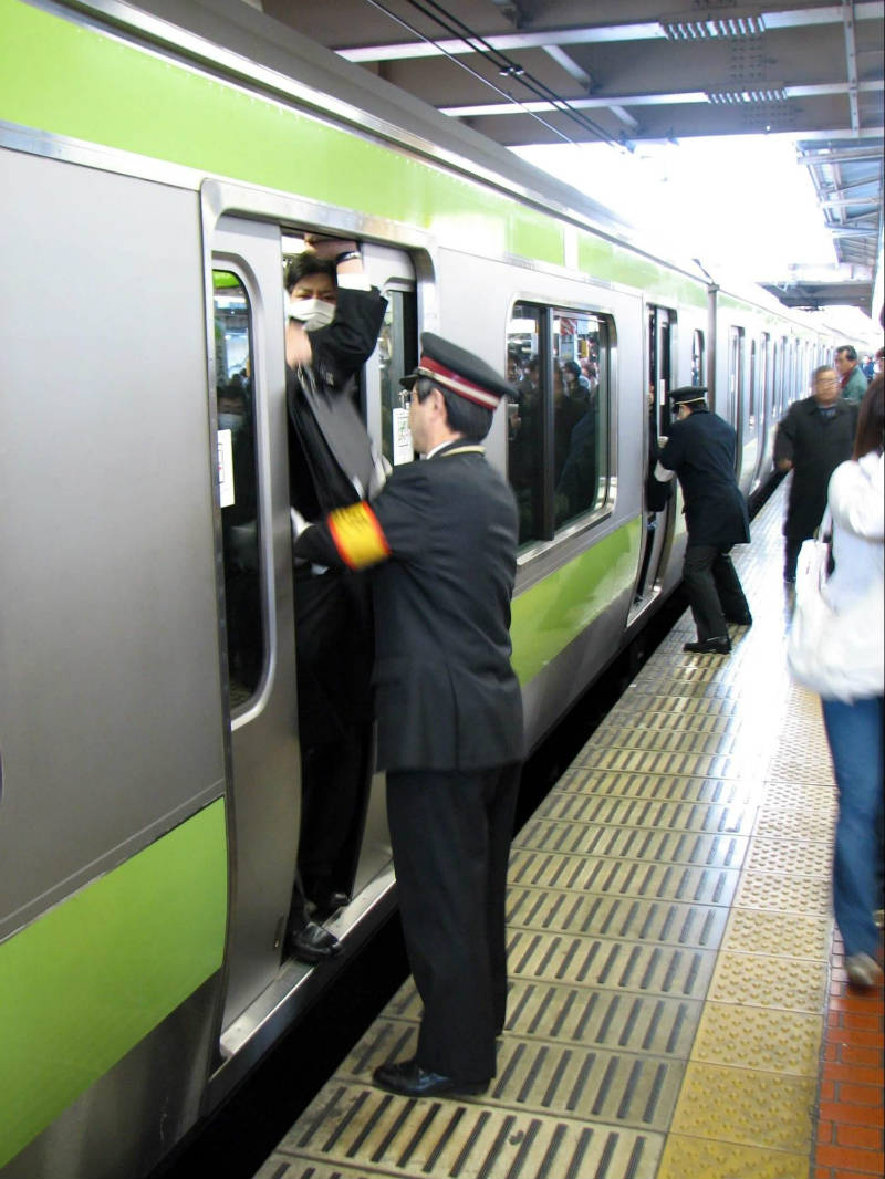 Rush hour at Ueno station