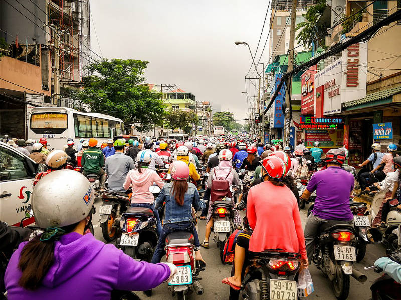 Traffic In Saigon