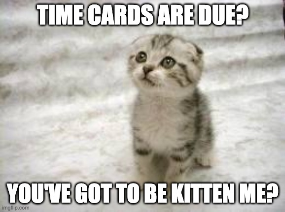 84 Timecards Are Due Meme Clockify Blog