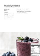 Blueberry Smoothie recipe