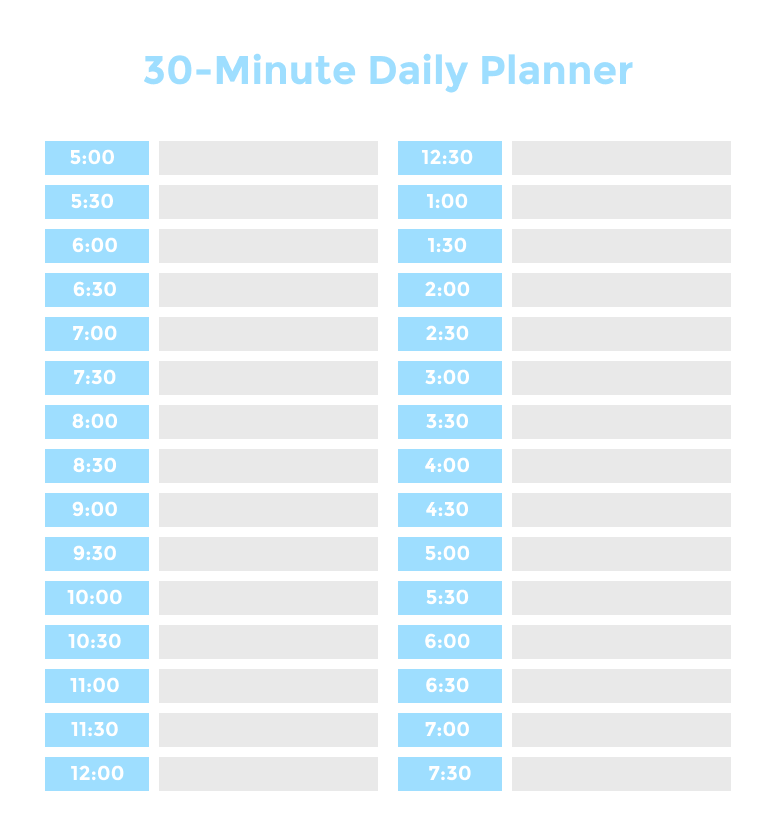 Madamwar: Daily Time Schedule Printable