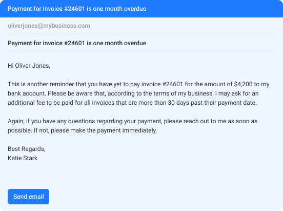 Past Due Invoices Letter Sample from clockify.me