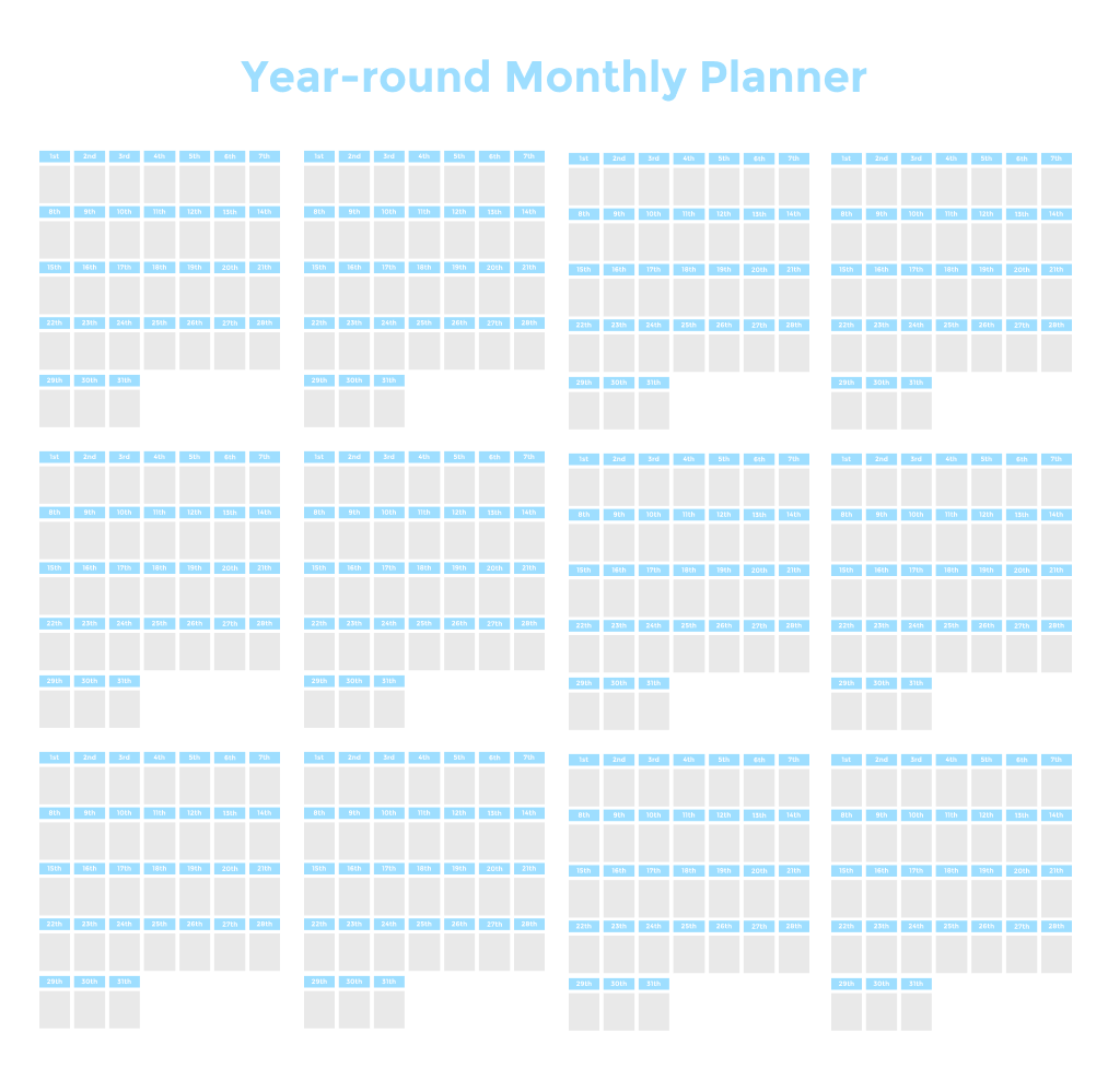 Time blocking planner (+ 22 free time blocking templates) Pertaining To Blank Pattern Block Templates