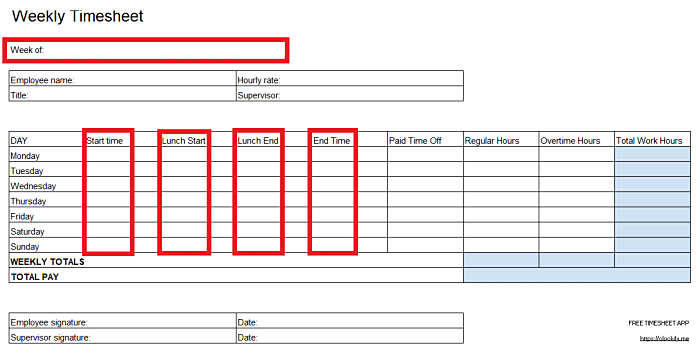 Excel Biweekly Timesheet Template from clockify.me