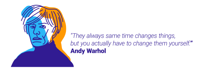 Andy Warhol quote about time