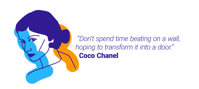 Coco Chanel quote about time