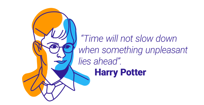 Harry Potter quote about time