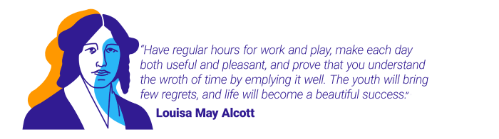 Louisa May Alcott quote about time