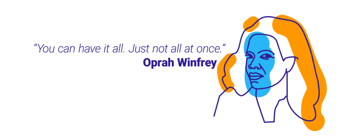 Oprah Winfrey quote about time