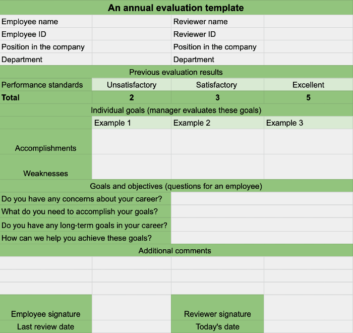 Track Work Accomplishments Template