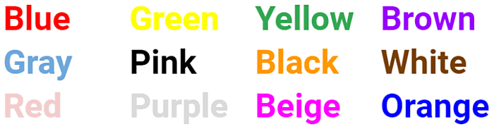 The stroop test