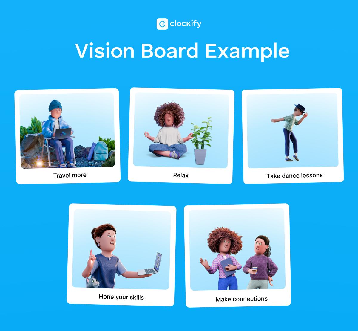 VISION BOARD EXAMPLE