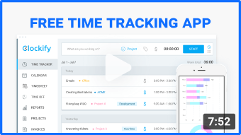 free time tracking app demo