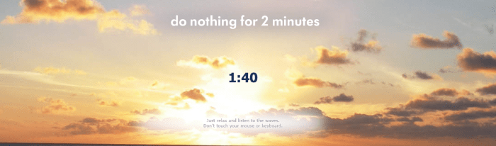 Do nothing for two min-min