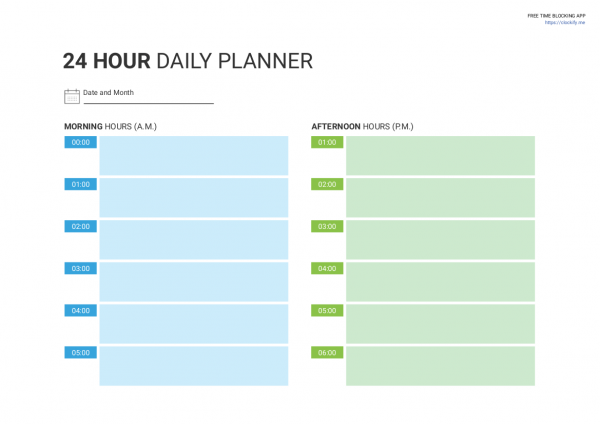 Excel Block Schedule Template Summafinance