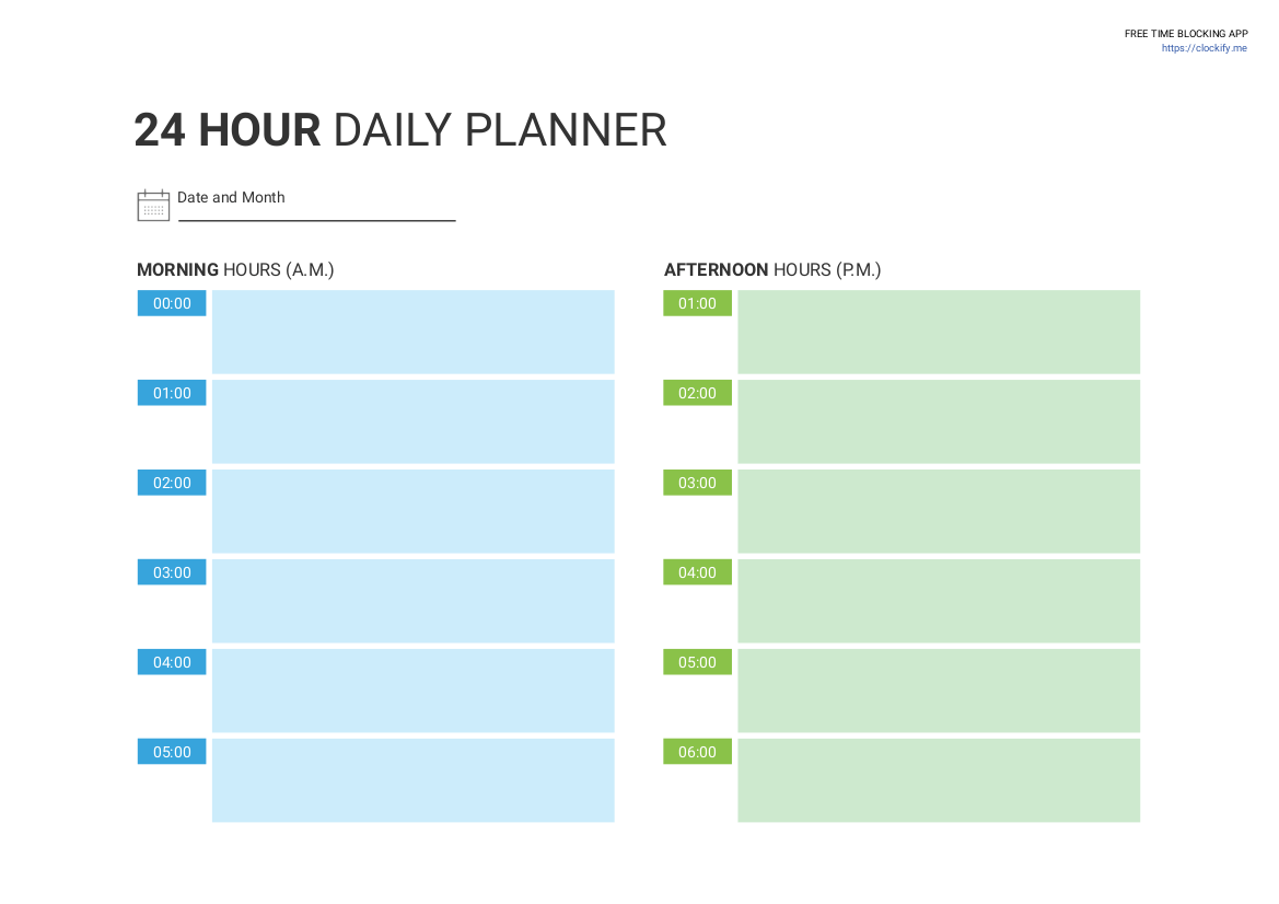 Time blocking planner (+ 9 free time blocking templates)