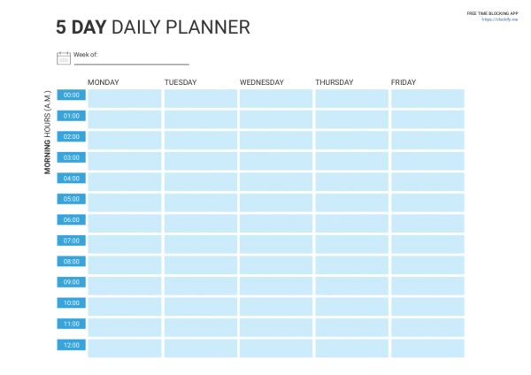 Time blocking planner (  9 free time blocking templates)