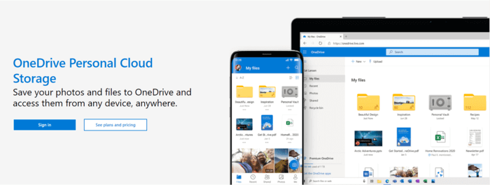 Cloud storage and file-sharing tools - OneDrive