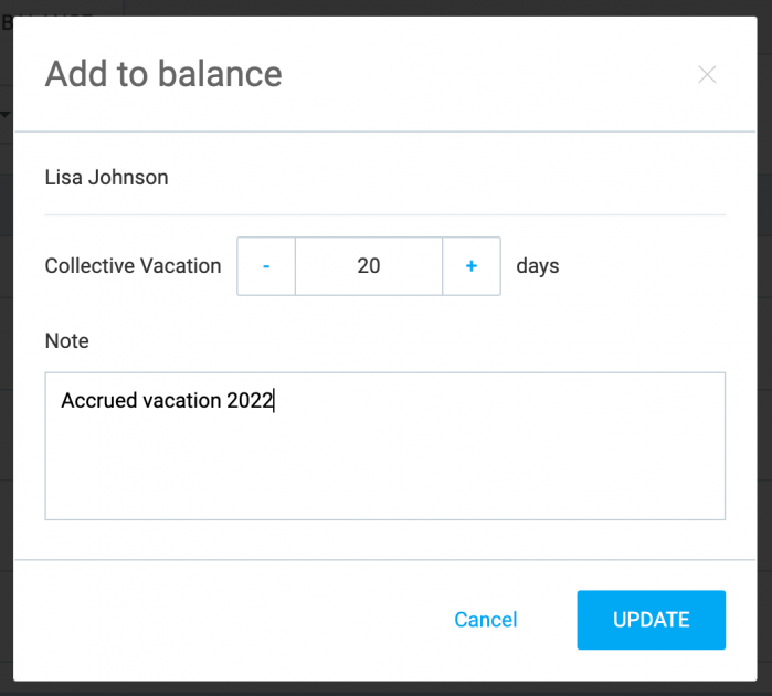 13. Add to balance