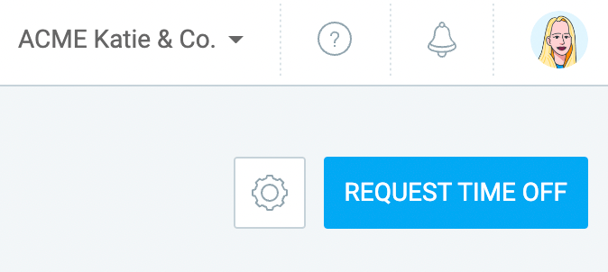 17. Requesting time off button