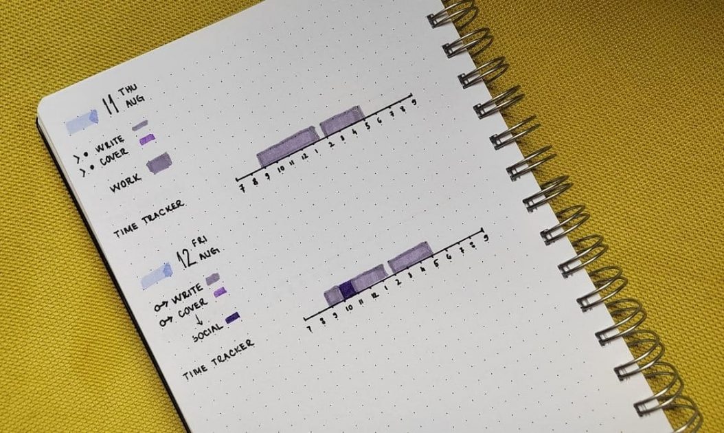 Bullet journal time tracking