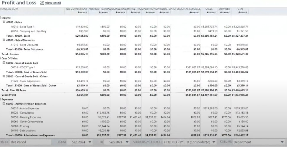 NetSuite reports