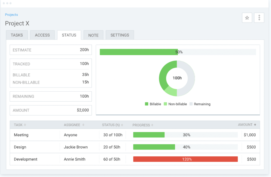 Billable hours tracker Clockify