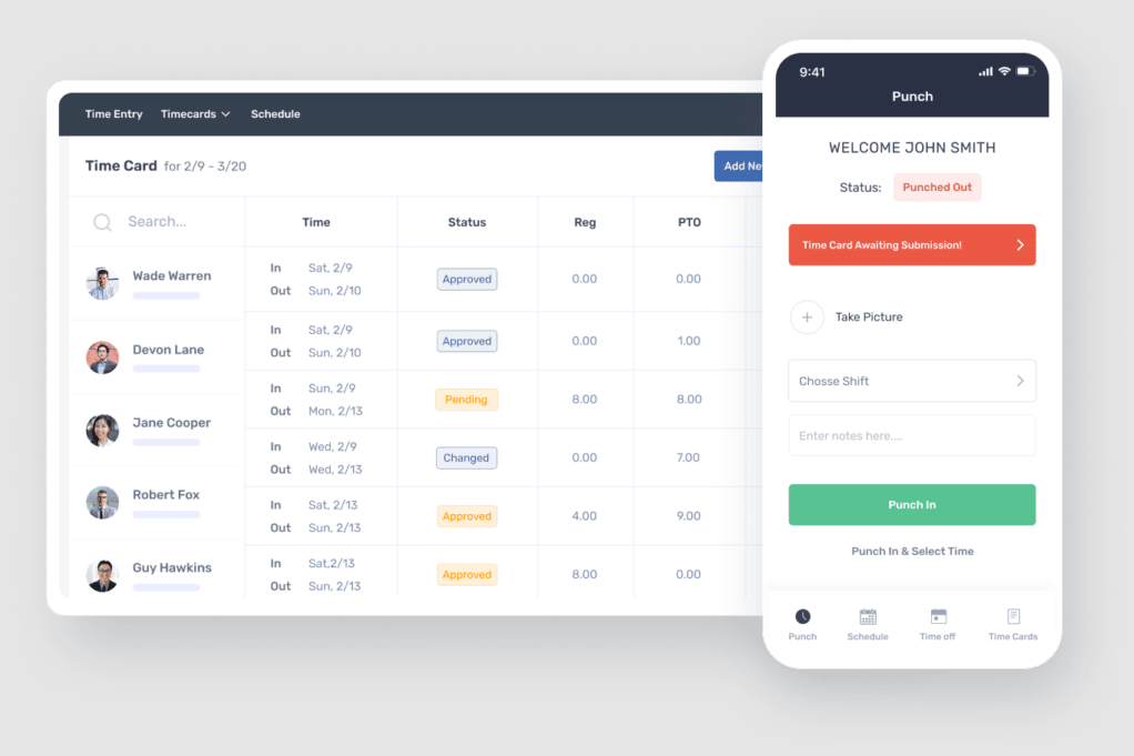 TimeClock: fichado con código de barras para Simple In/Out • Simple In/Out