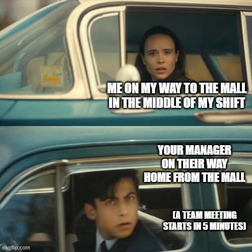 Coming back from the mall meme