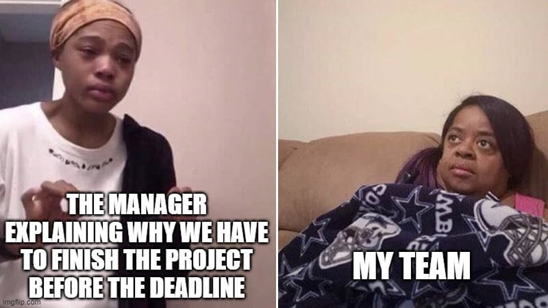 Manager and team meme