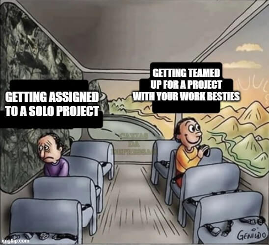 Working on projects meme
