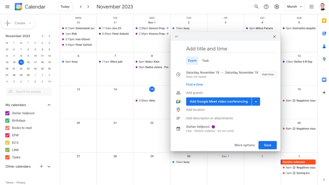 Google Calendar