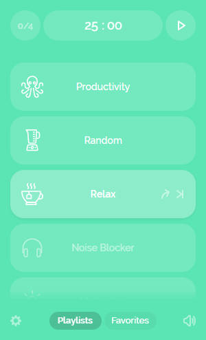 Noisli Playlists