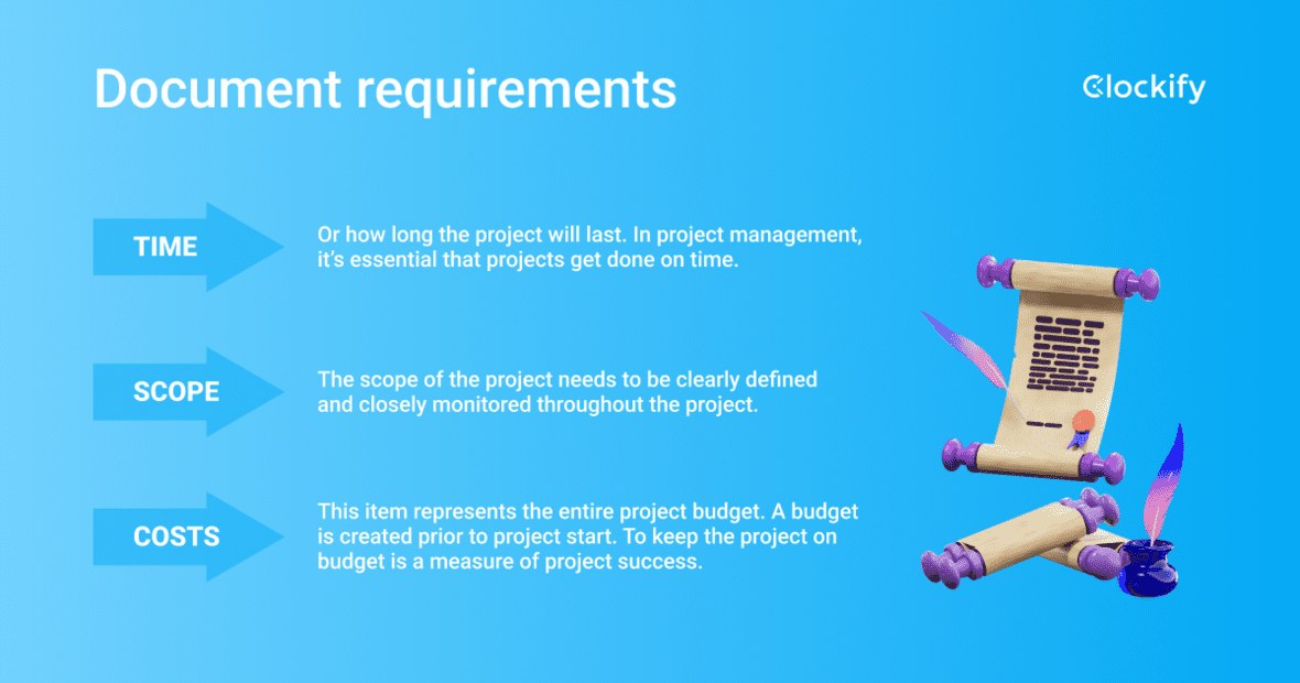 #3 Document requirements, standards, and metrics