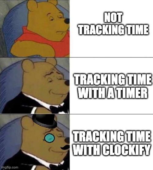 Clockify Friday meme