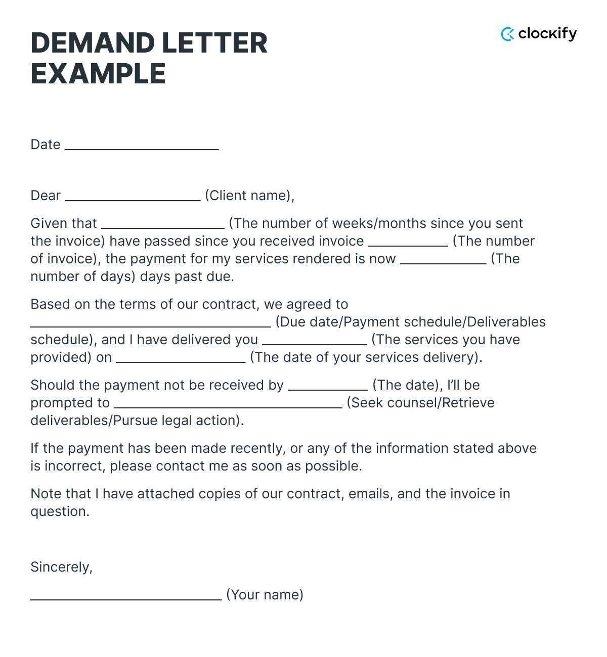 Demand Letter
